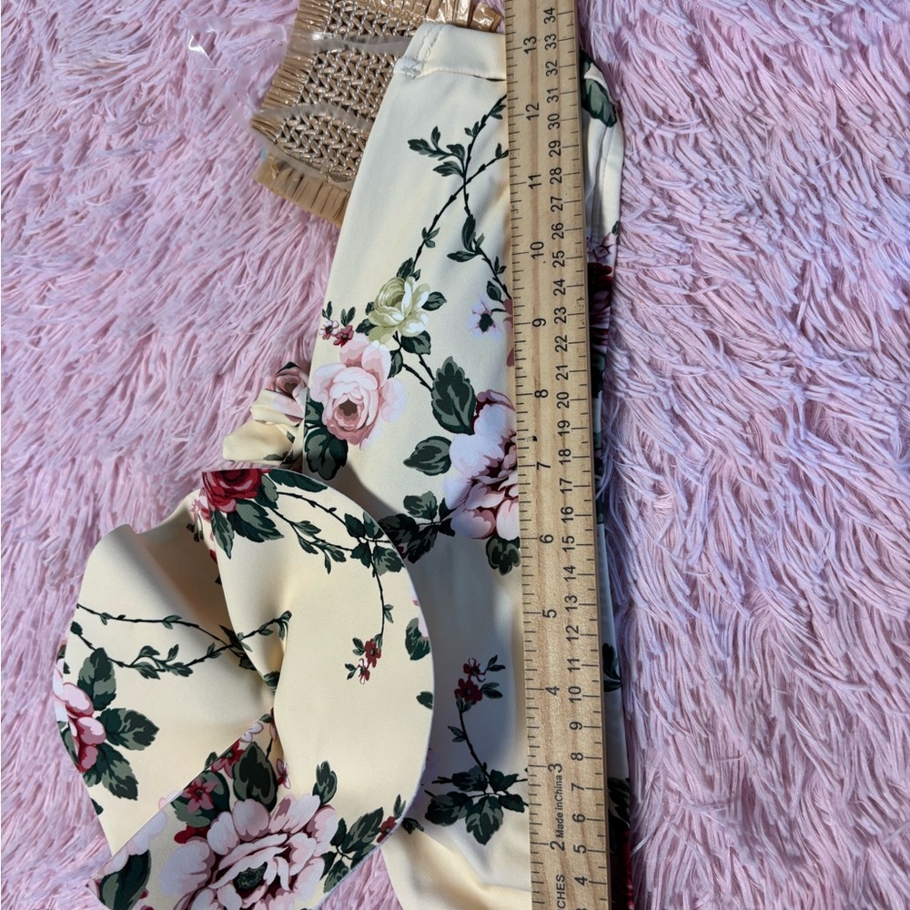 Antonio Melani Floral Print Fabric swim top